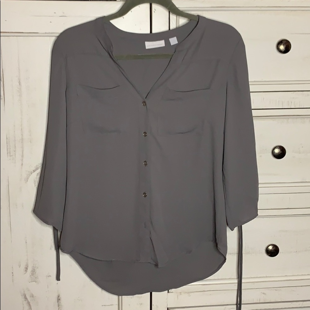 New York & Company Gray Top
